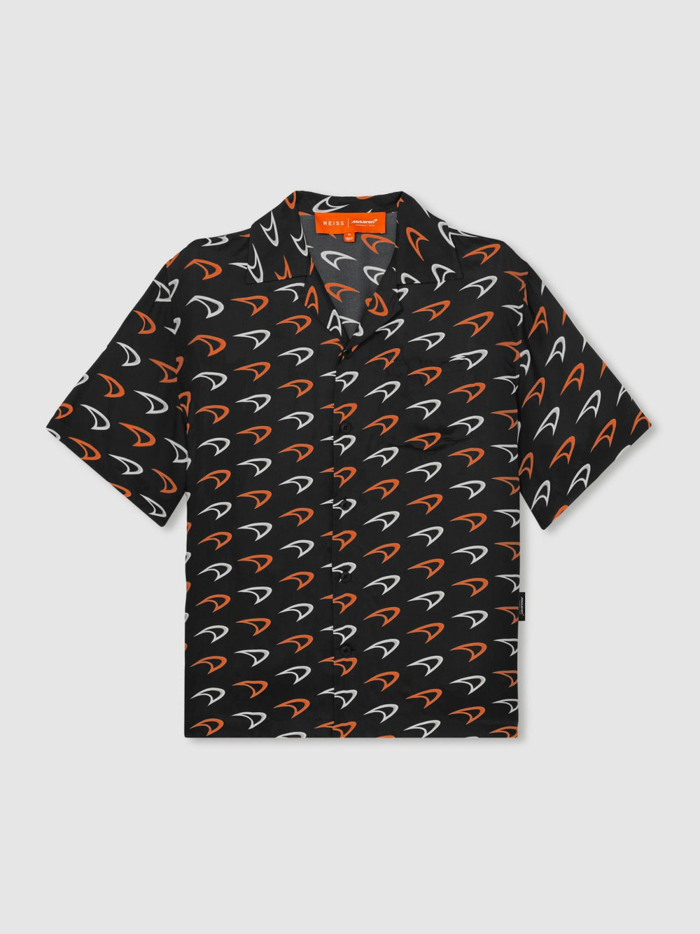 McLaren F1 Team Speedmark Logo Shirt in Black | Reiss Discount