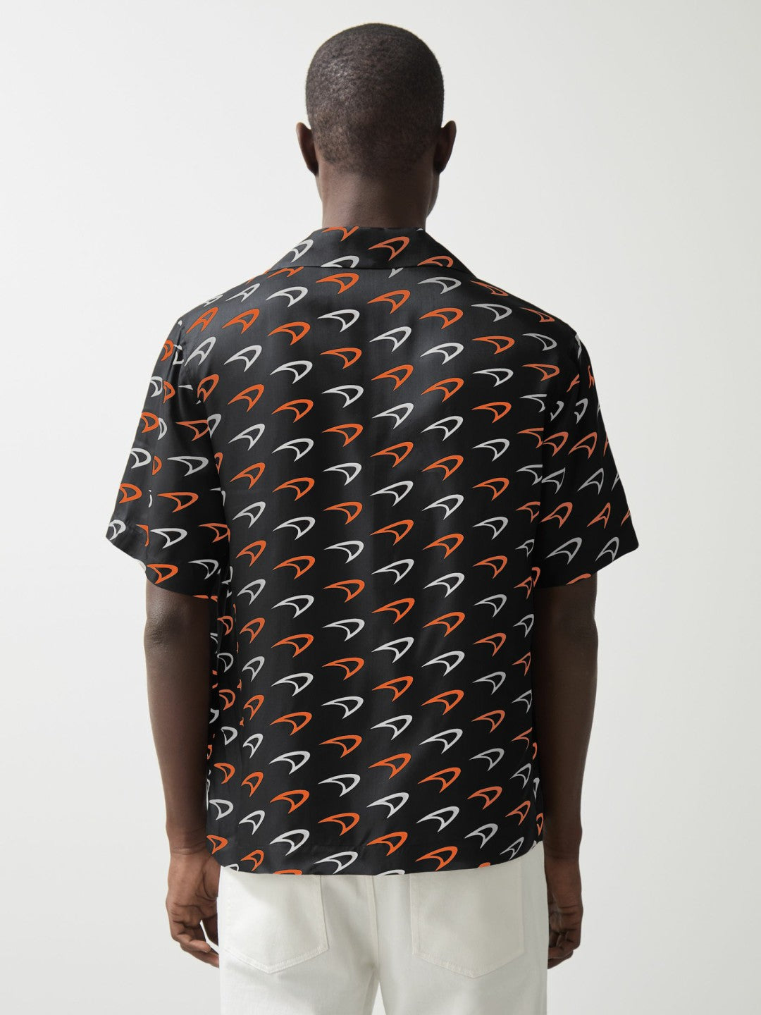 McLaren F1 Team Speedmark Logo Shirt in Black | Reiss Discount