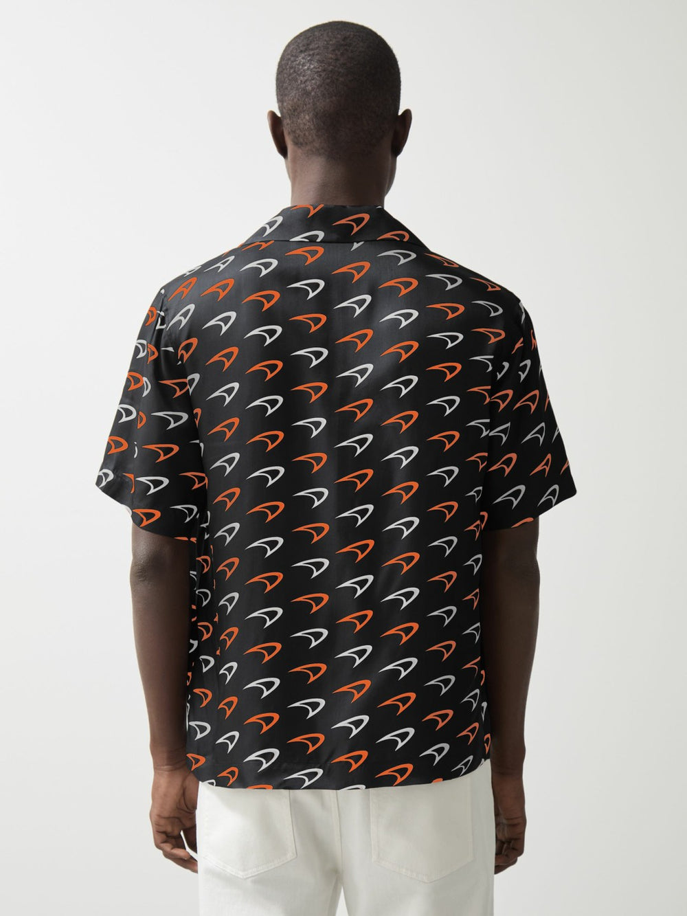 McLaren F1 Team Speedmark Logo Shirt in Black | Reiss Discount