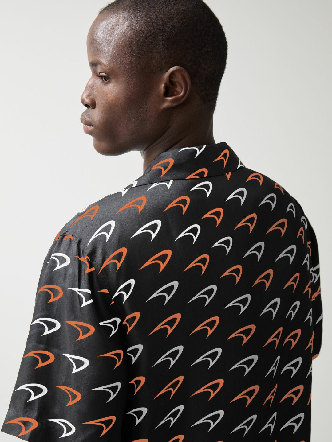 McLaren F1 Team Speedmark Logo Shirt in Black | Reiss Discount