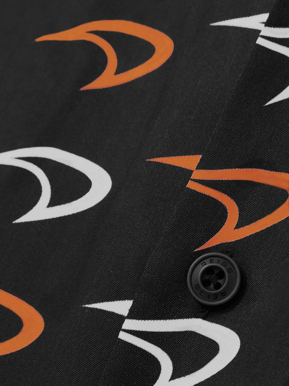 McLaren F1 Team Speedmark Logo Shirt in Black | Reiss Discount