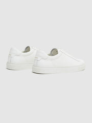 Leather Low-Top Trainers in White | Reiss Sale