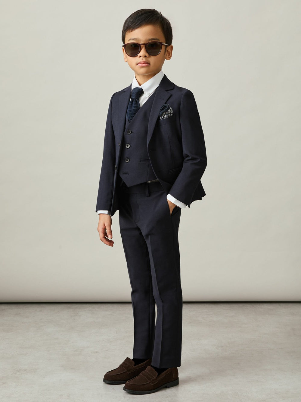 13-14 yrs Modern Fit Waistcoat in Navy | Reiss For Sale