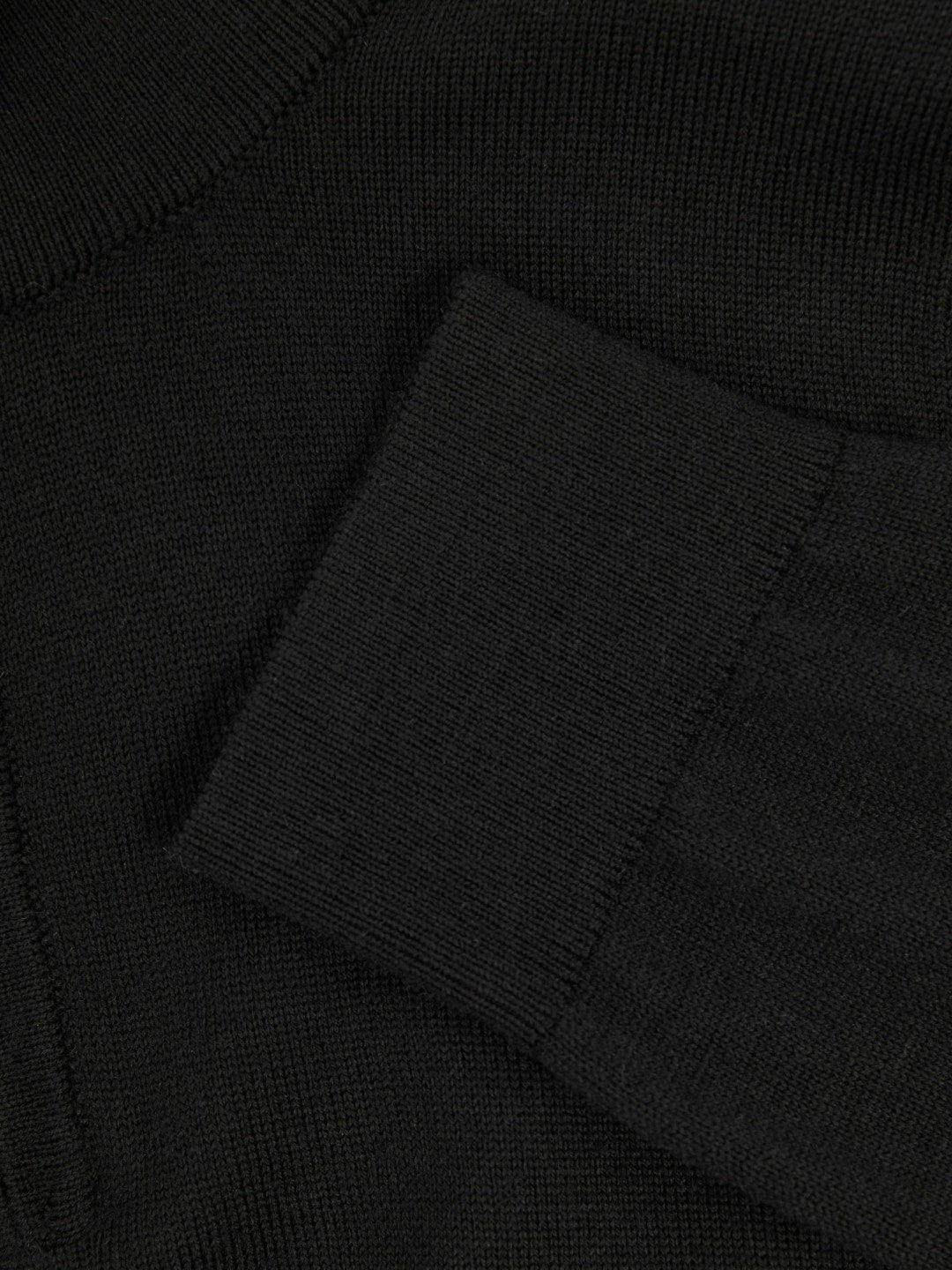 9-13 yrs Merino Wool Half-Zip Funnel Neck Jumper in Black | Reiss For Sale