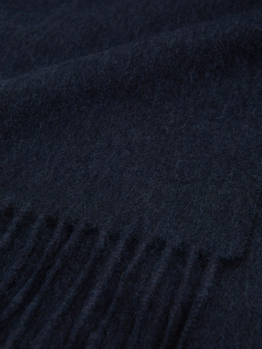 Wool and Cashmere Scarf in Navy | Reiss