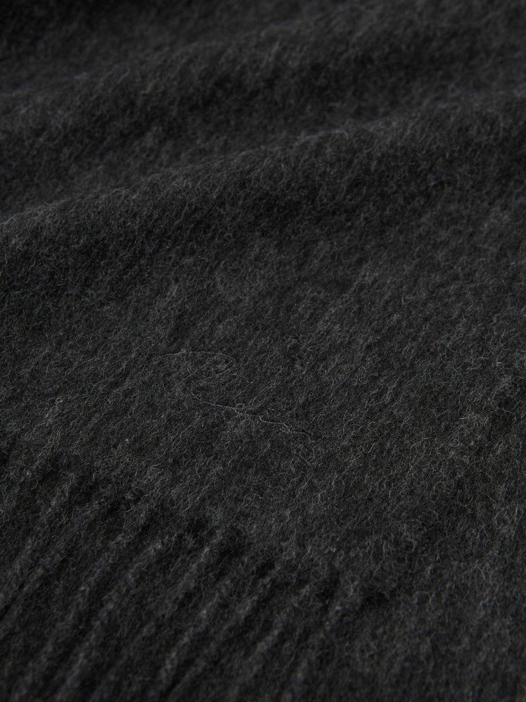 Wool and Cashmere Scarf in Charcoal | Reiss Discount