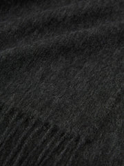 Wool and Cashmere Scarf in Charcoal | Reiss Discount