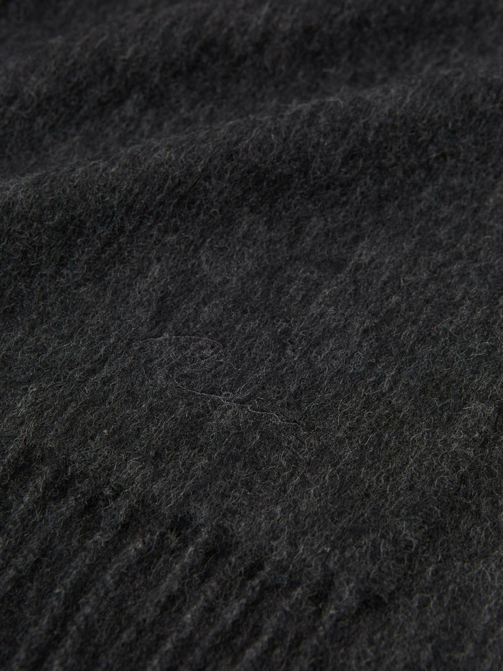 Wool and Cashmere Scarf in Charcoal | Reiss Discount