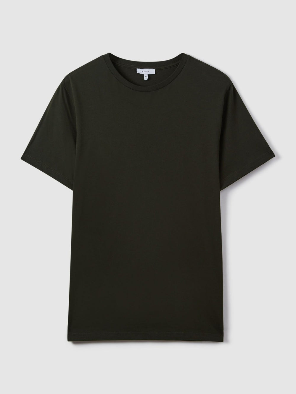 Cotton Crew Neck T-Shirt in Oxidised Green | Reiss For Sale