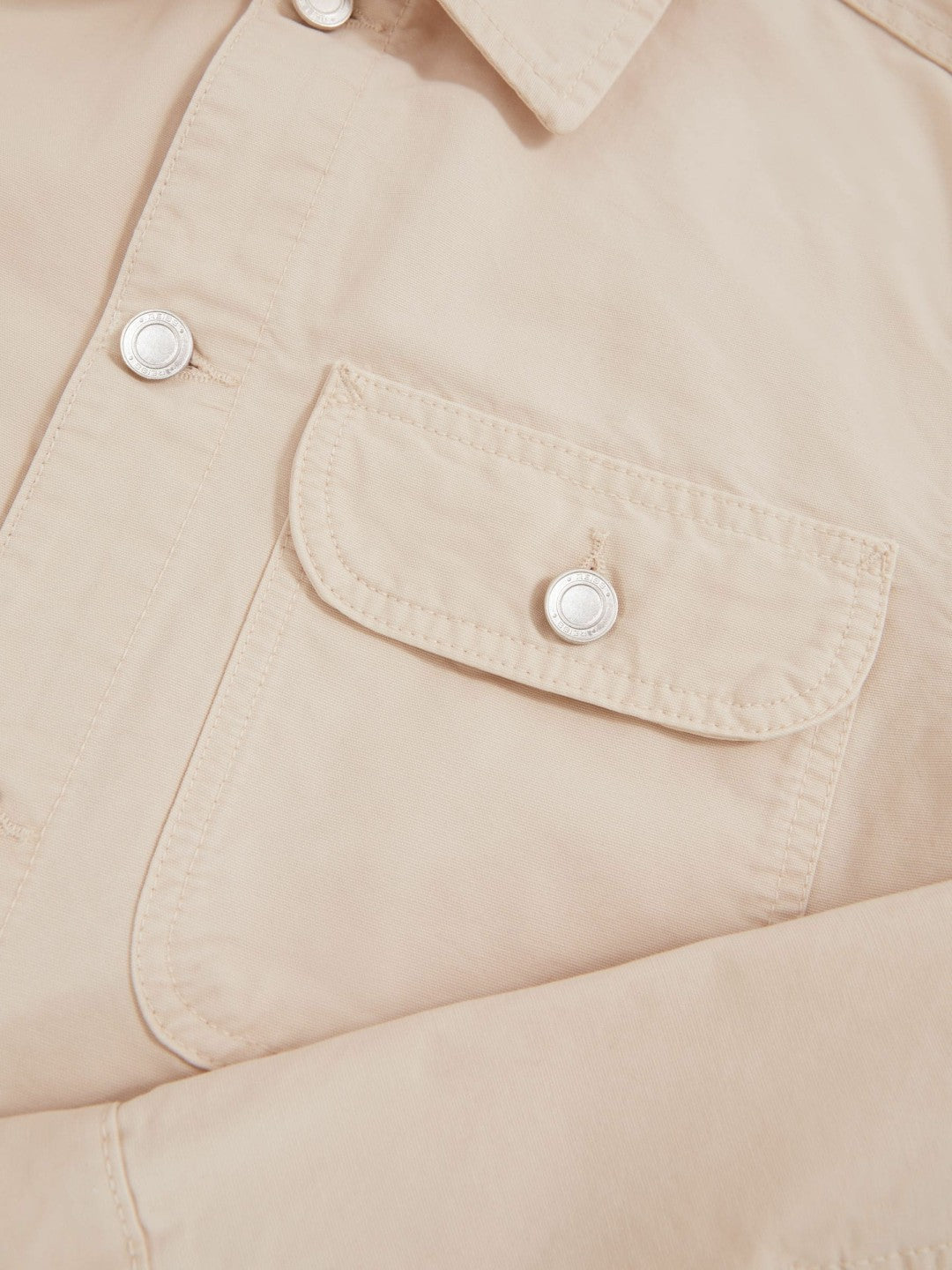Cotton Worker Jacket in Stone | Reiss Onsale