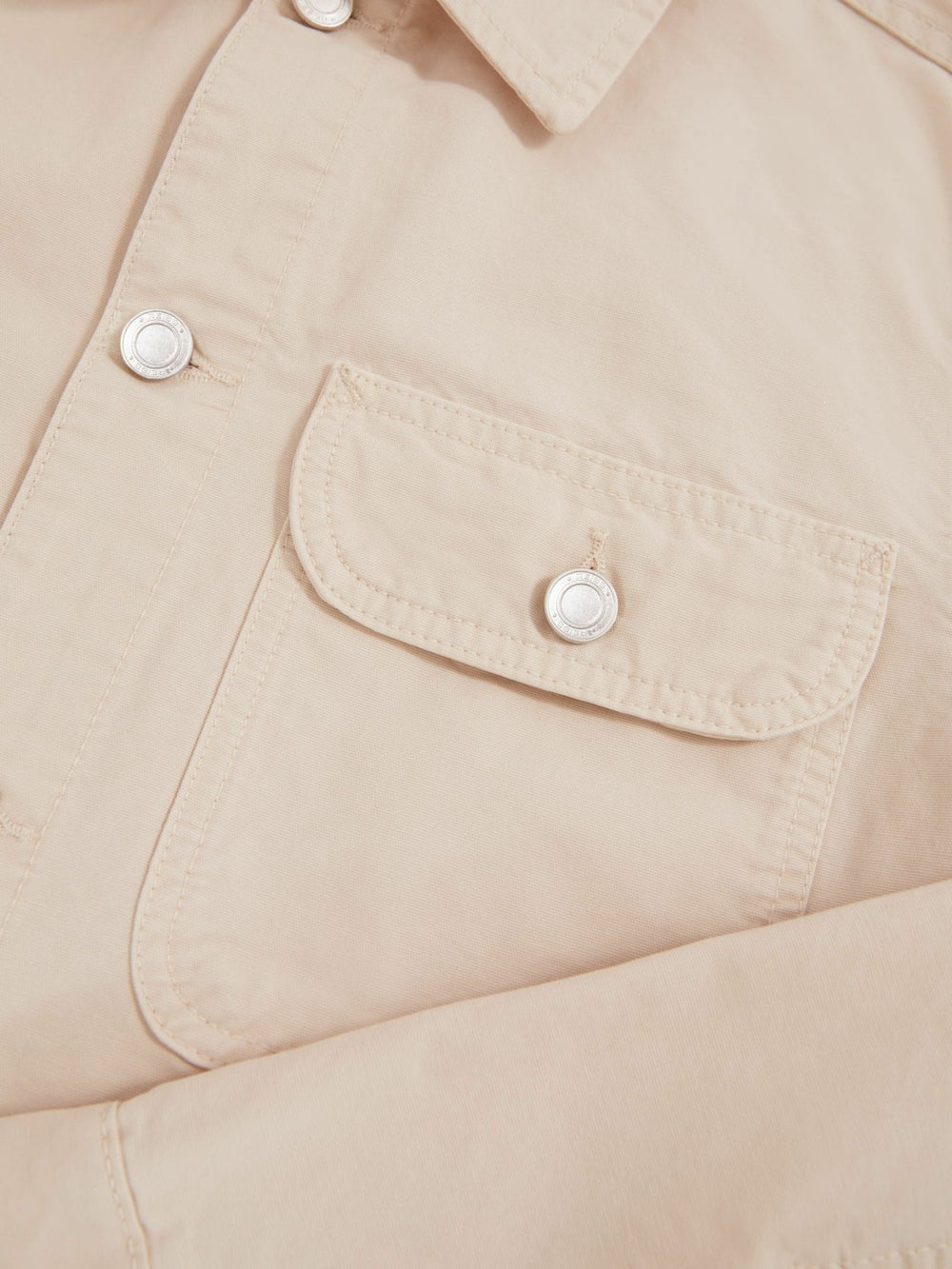 Cotton Worker Jacket in Stone | Reiss Onsale