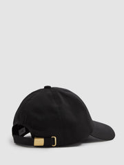 Logo-Embroidered Baseball Cap in Black | Reiss Sale