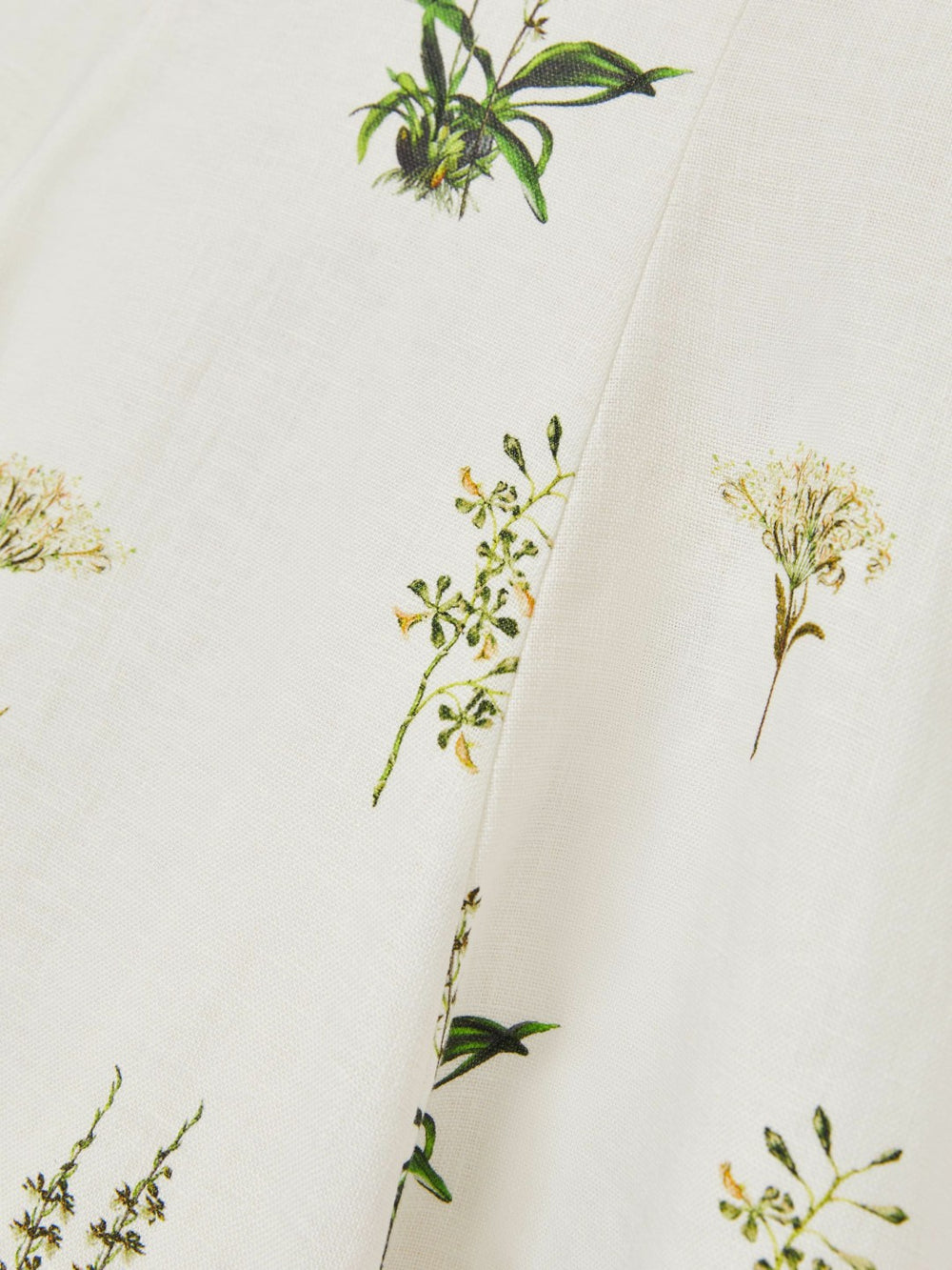 9-13 yrs  | NYBG Linen Floral Flared Dress in Ivory | Reiss USA