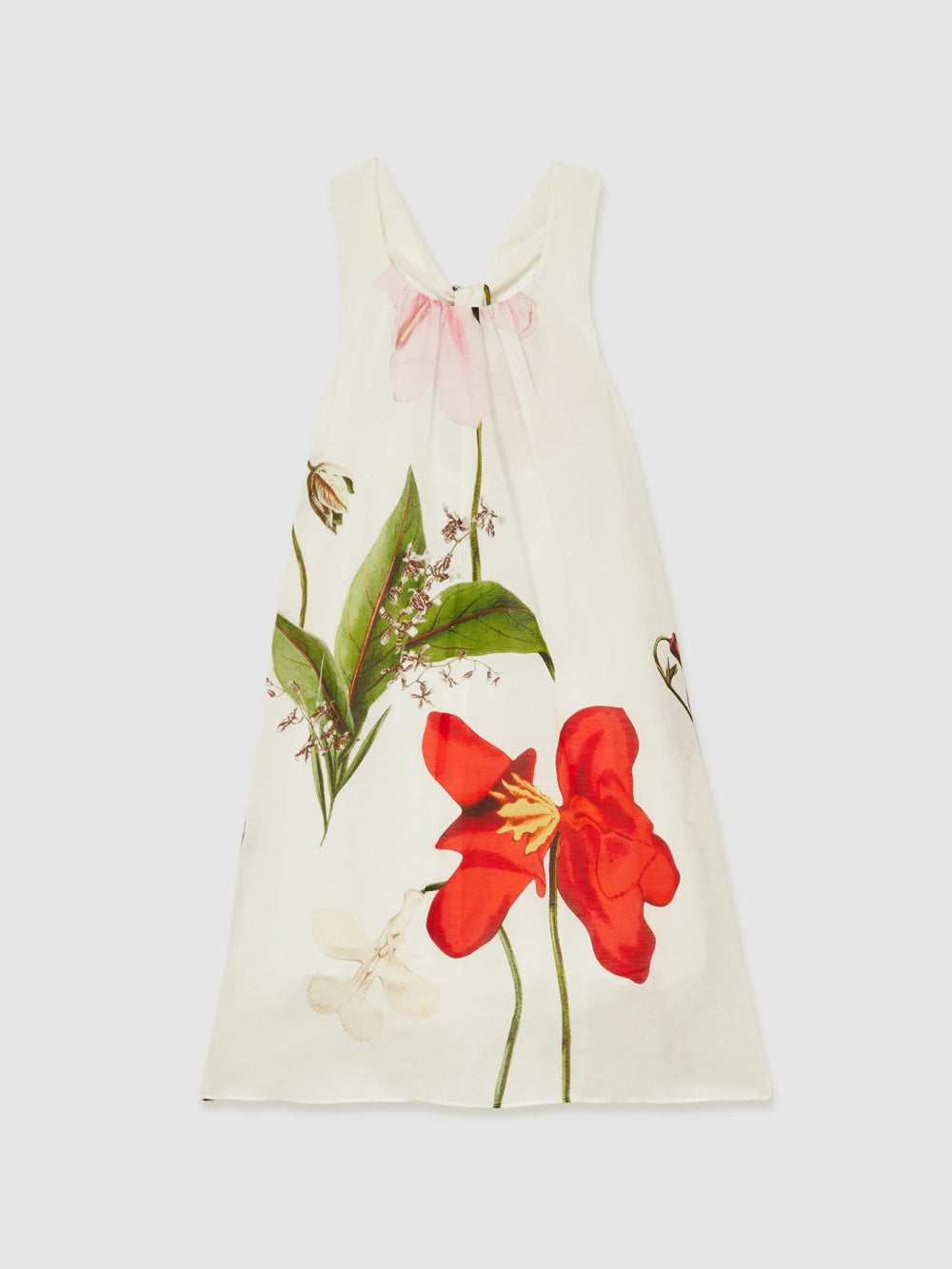 13-14 yrs  | NYBG Floral Maxi Dress With Linen in Ivory | Reiss US