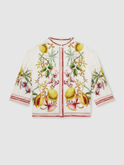 9-13 yrs  | NYBG Satin Floral-Print Shirt in Ivory | Reiss Near Me