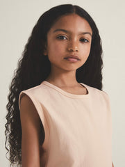 13-14 yrs  | Les 100 Ciels Oversize T-Shirt in Peach | Reiss Sale