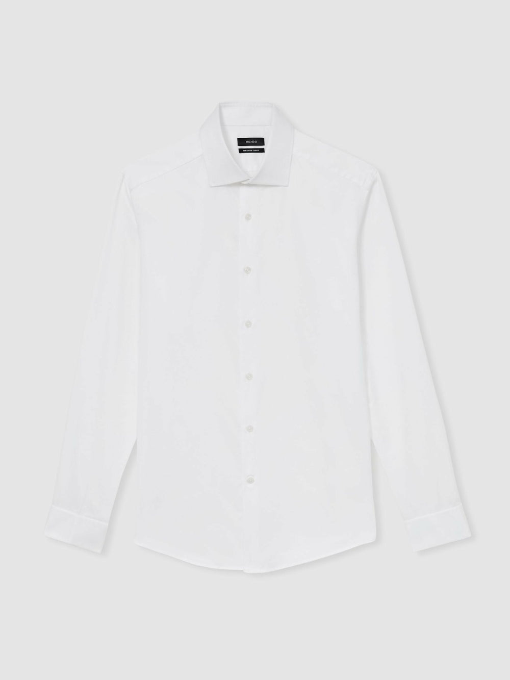 Slim Fit Slim-Fit Cotton-Sateen Shirt in White | Reiss For Sale