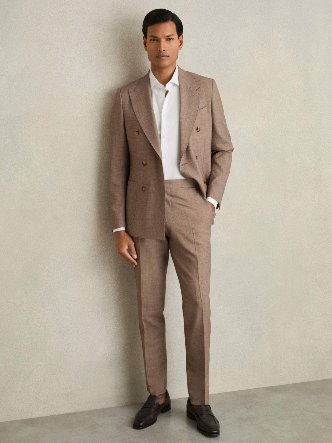 Slim Fit Slim-Fit Cotton-Sateen Shirt in White | Reiss For Sale