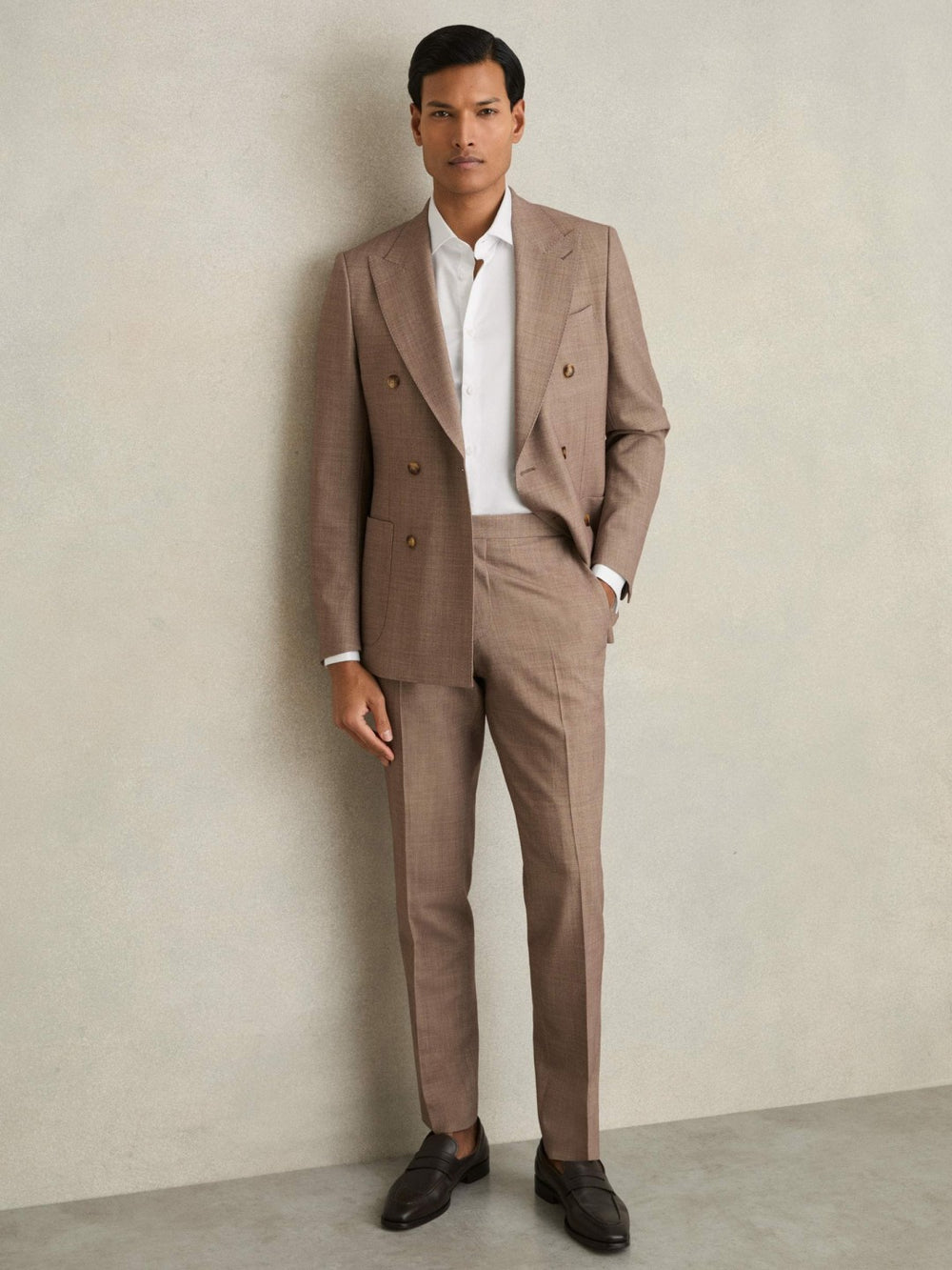 Slim Fit Slim-Fit Cotton-Sateen Shirt in White | Reiss For Sale