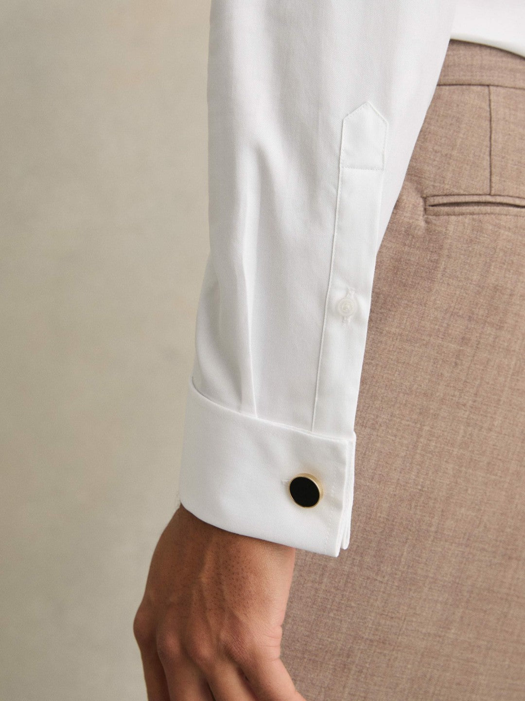 Slim Fit Slim-Fit Cotton-Sateen Shirt in White | Reiss For Sale