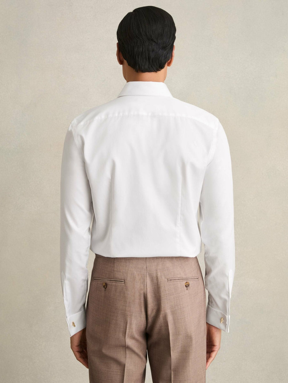 Slim Fit Slim-Fit Cotton-Sateen Shirt in White | Reiss For Sale
