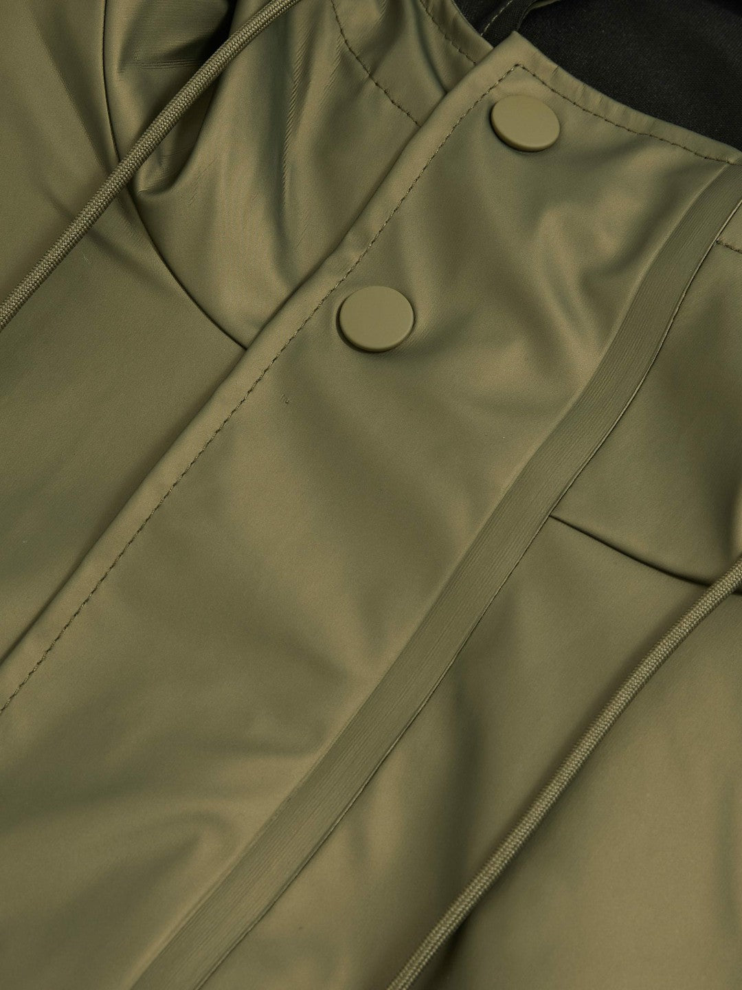 Rains Long Hooded Jacket in Revel Brass Green | Reiss Near Me