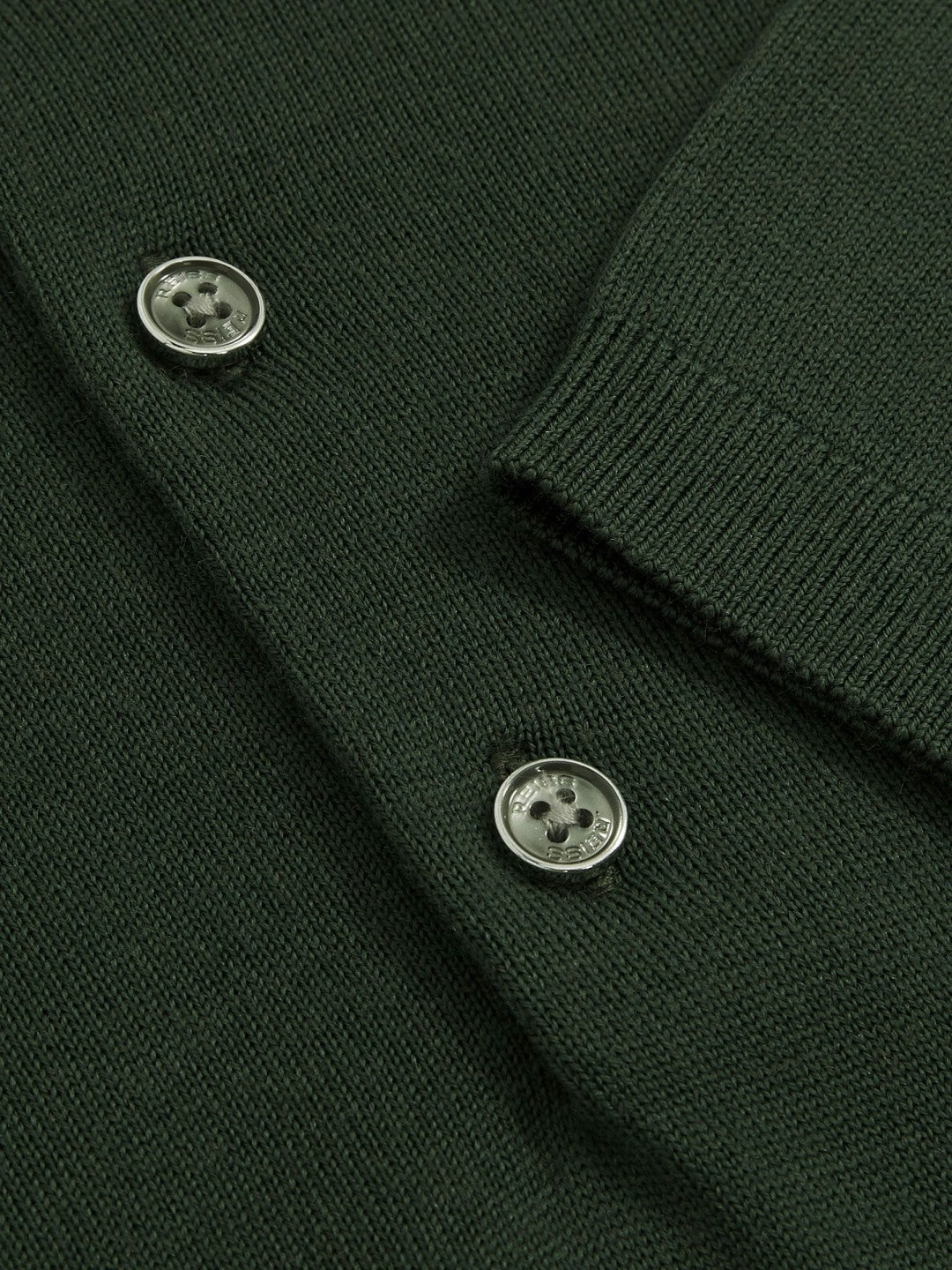 Merino Wool Short-Sleeve Polo Shirt in Kale Green | Reiss Sale
