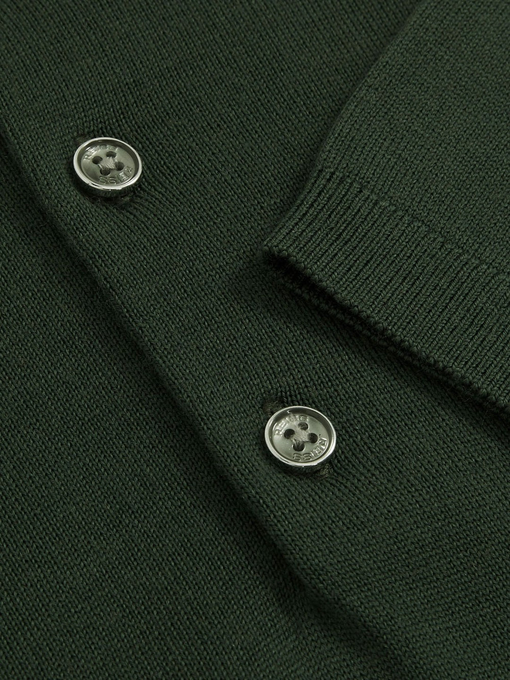 Merino Wool Short-Sleeve Polo Shirt in Kale Green | Reiss Sale
