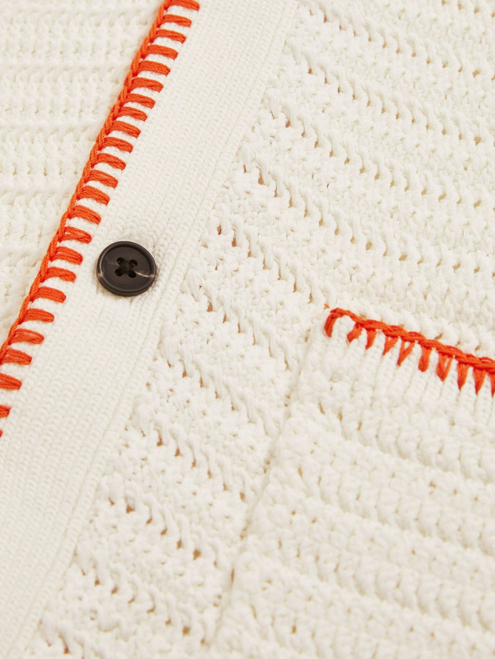 3-9 yrs McLaren F1 Team Crochet Shirt in Off White/Orange | Reiss Discount