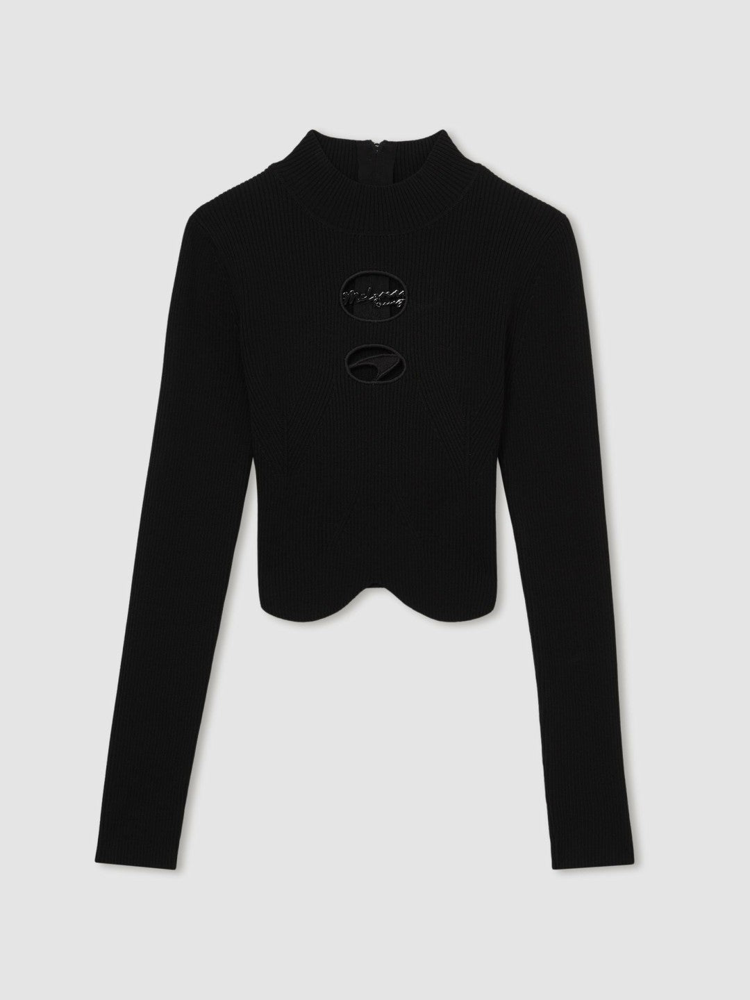 McLaren F1 Team Cut-Out Knit Crop Top in Black | Reiss Sale