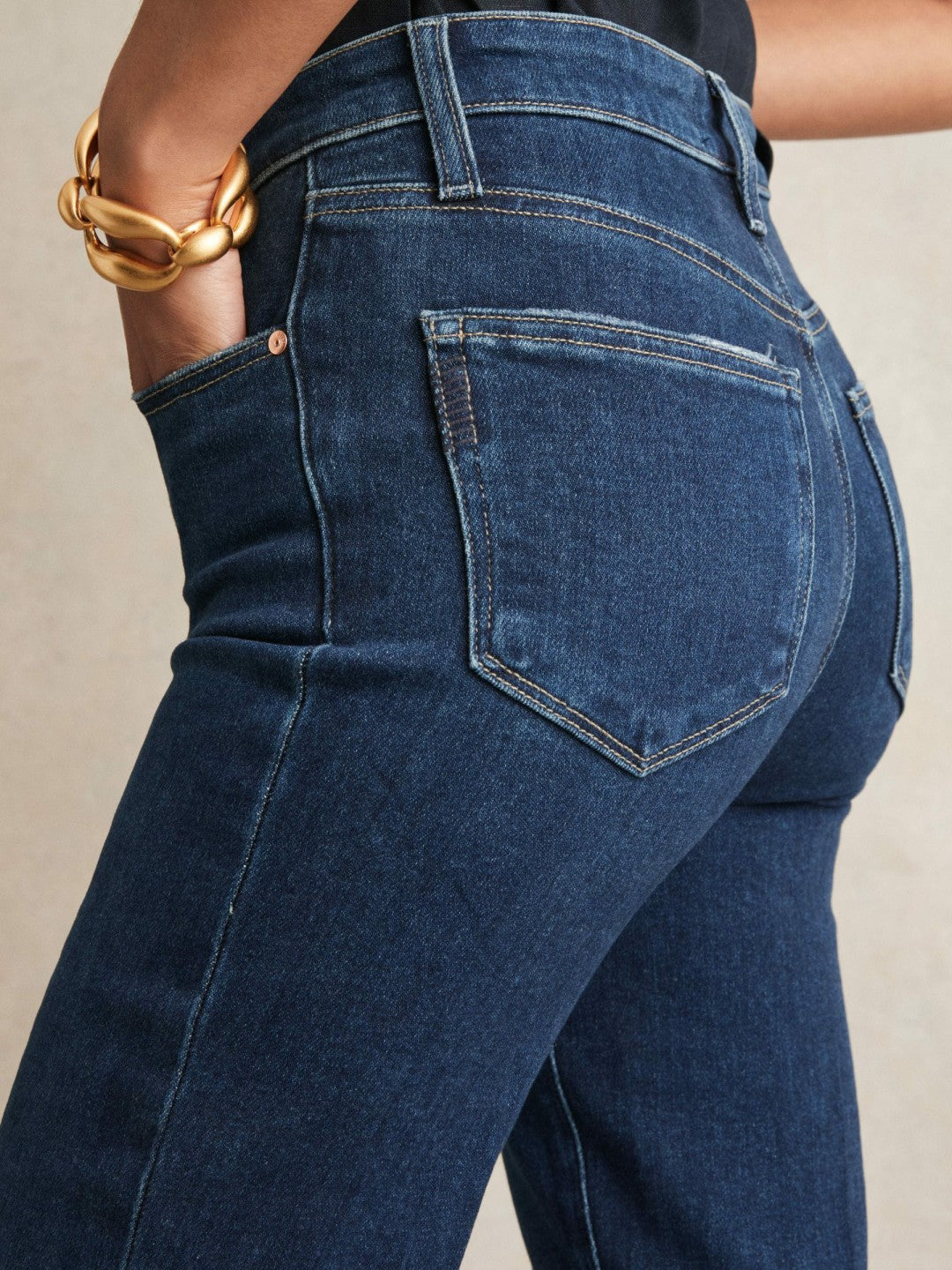 Paige High Rise Flared Jeans in Marciella Blue | Reiss USA