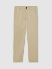 9-13 yrs Slim Fit Casual Chinos in Stone | Reiss Discount