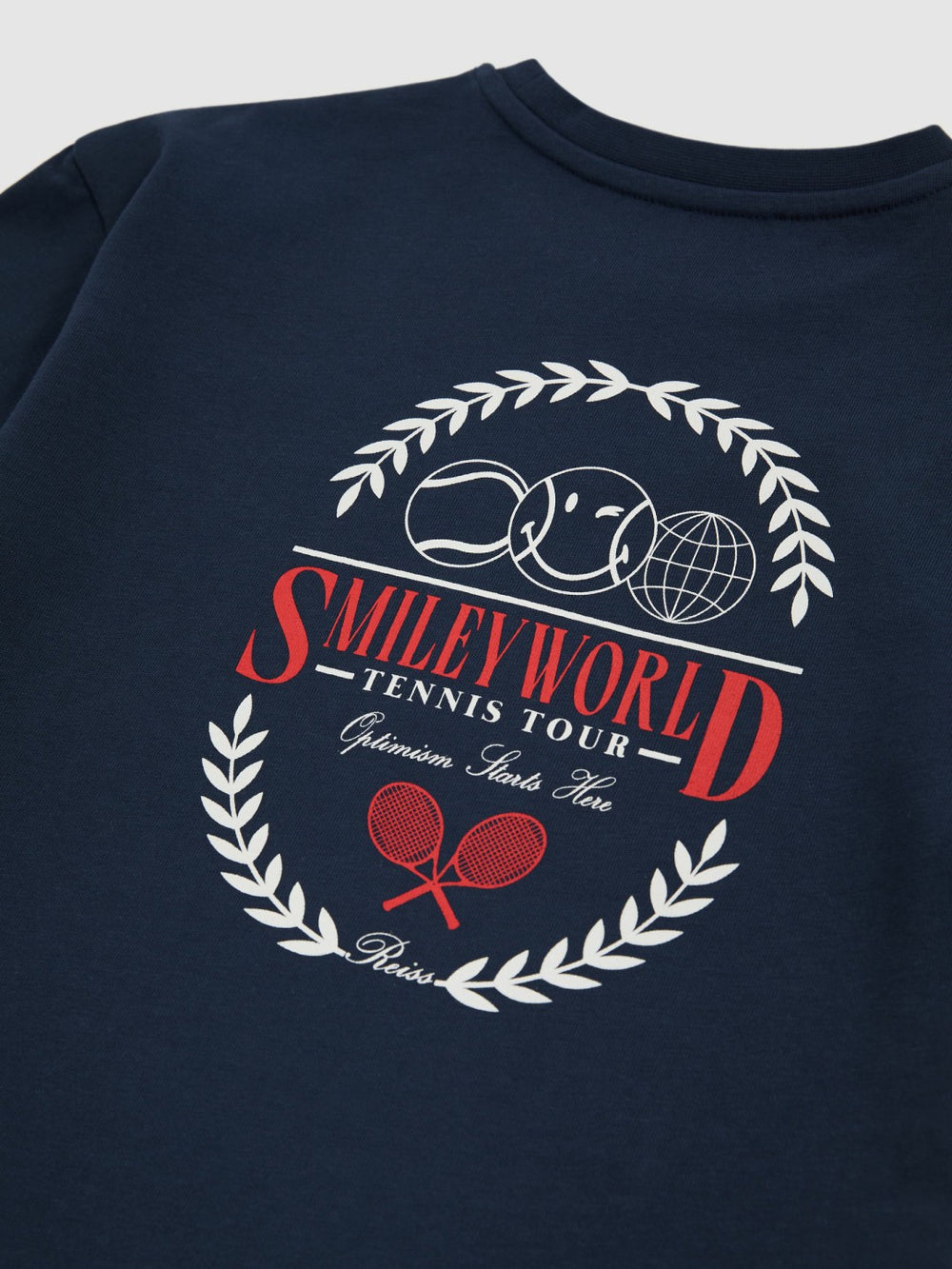 3-9 yrs SmileyWorld Oversize T-Shirt in Navy | Reiss Sale