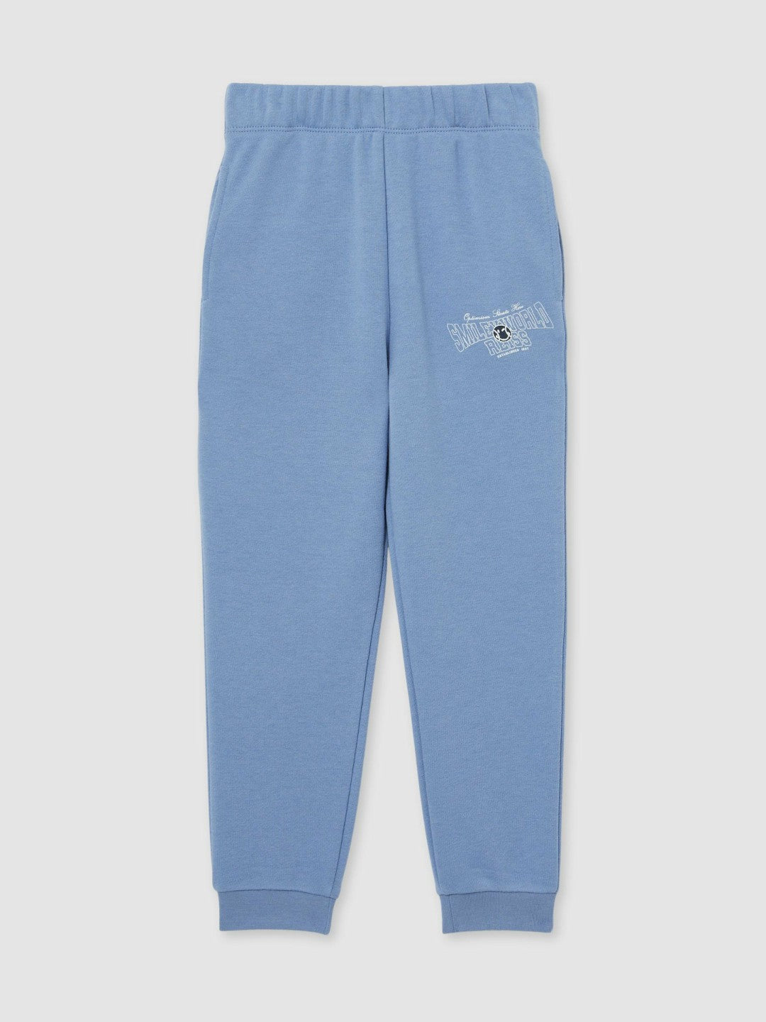 3-9 yrs SmileyWorld Cuffed Joggers Unisex Fit in Blue | Reiss Discount
