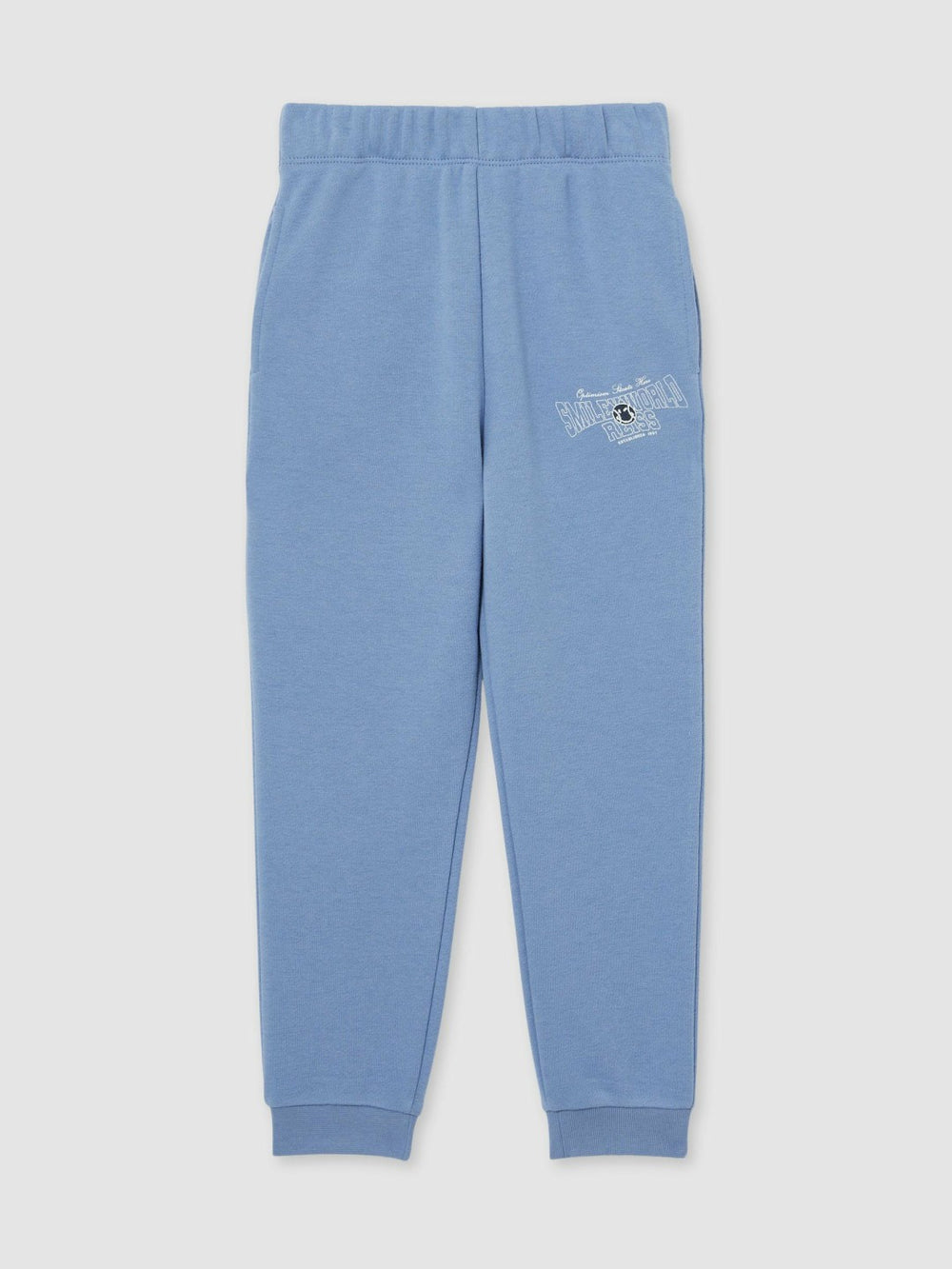 3-9 yrs SmileyWorld Cuffed Joggers Unisex Fit in Blue | Reiss Discount