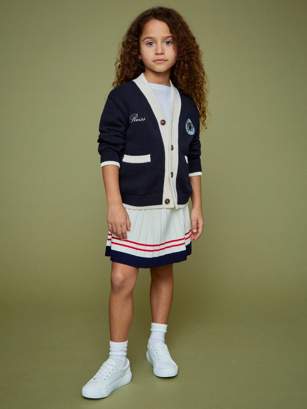 13-14 yrs SmileyWorld Logo Cardigan Unisex Fit in Off White | Reiss Near Me