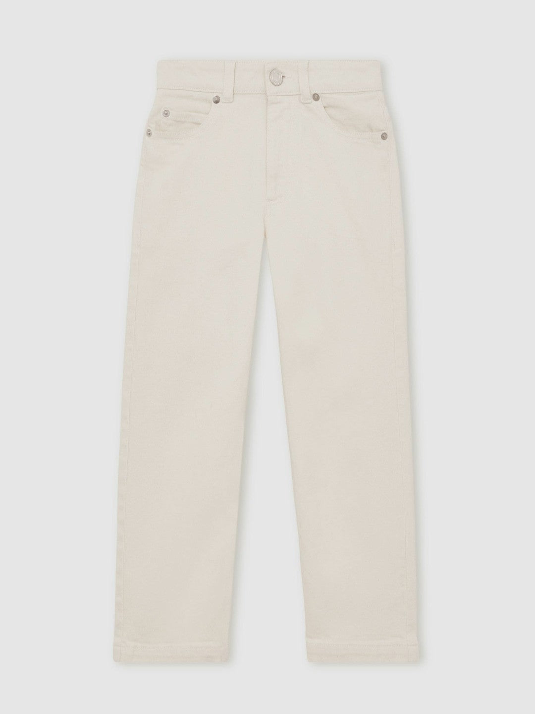 9-13 yrs Relaxed-Fit Jeans in Off White | Reiss Near Me