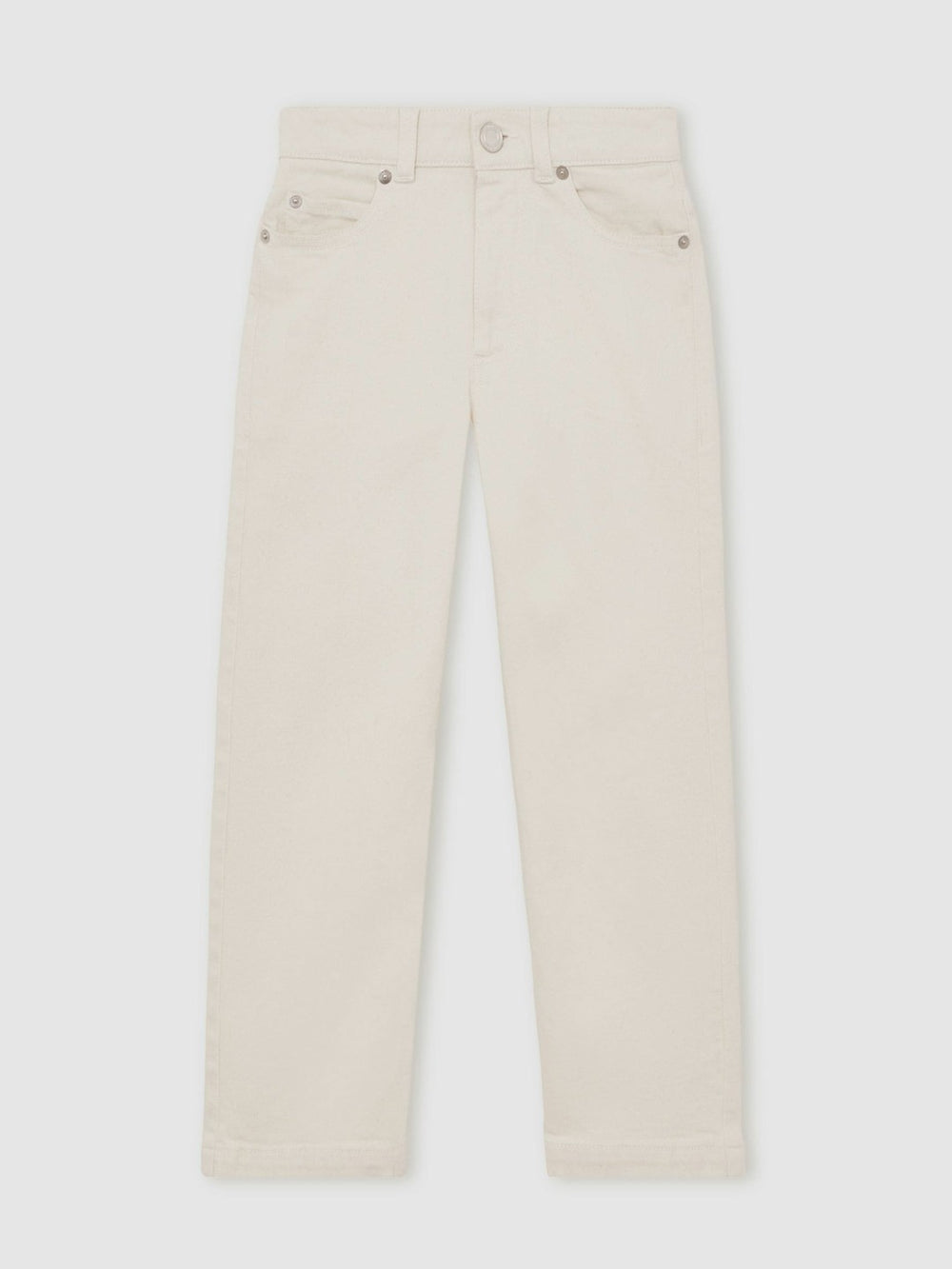 9-13 yrs Relaxed-Fit Jeans in Off White | Reiss Near Me