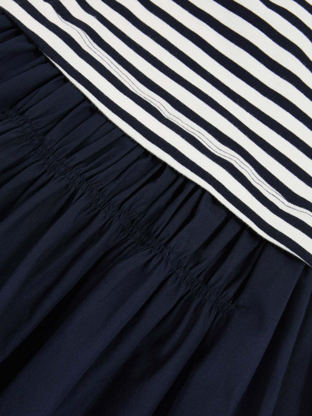 3-9 yrs Cotton Layered Sleeveless Midi Dress in Navy | Reiss For Sale