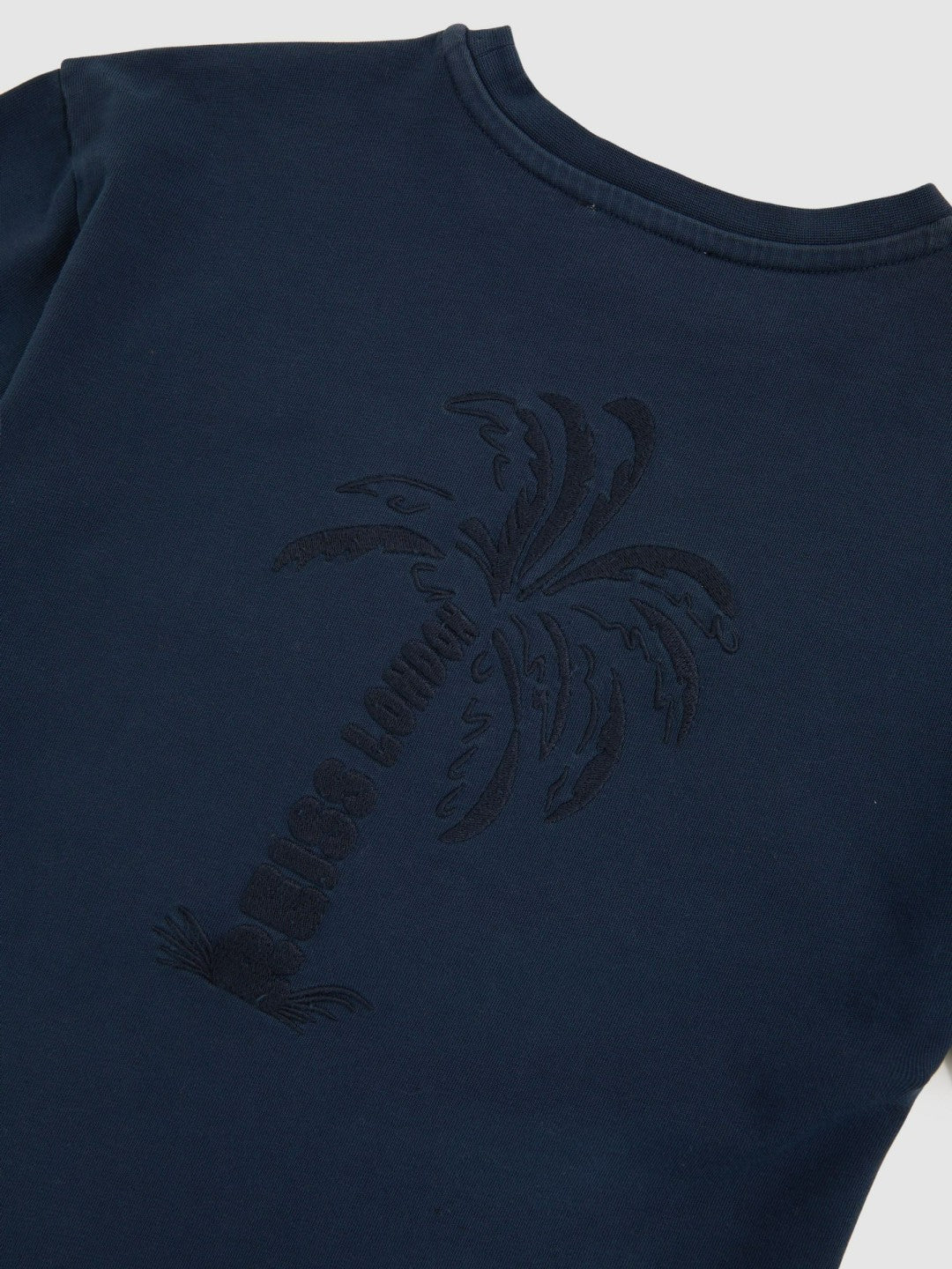 3-9 yrs Cotton Palm-Embroidery Oversize T-Shirt in Washed Navy | Reiss Near Me