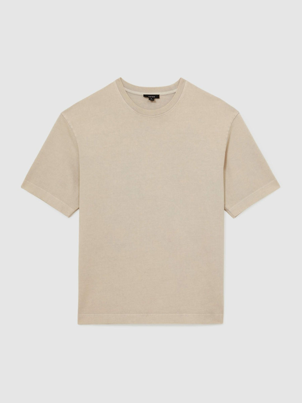 Cotton Garment-Dyed Oversize T-Shirt in Oatmeal | Reiss For Sale