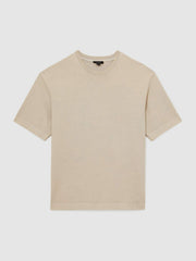 Cotton Garment-Dyed Oversize T-Shirt in Oatmeal | Reiss For Sale