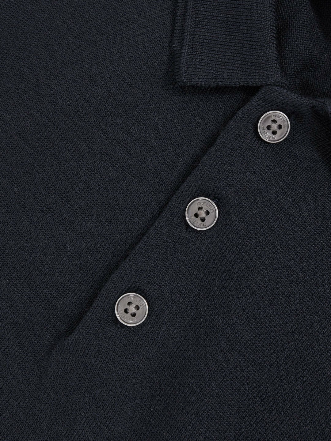 3-9 yrs Merino Wool Short Sleeve Polo Shirt in Midnight Navy | Reiss For Sale