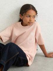 Cotton Pony Club Print T-Shirt in Pink | Reiss Near Me