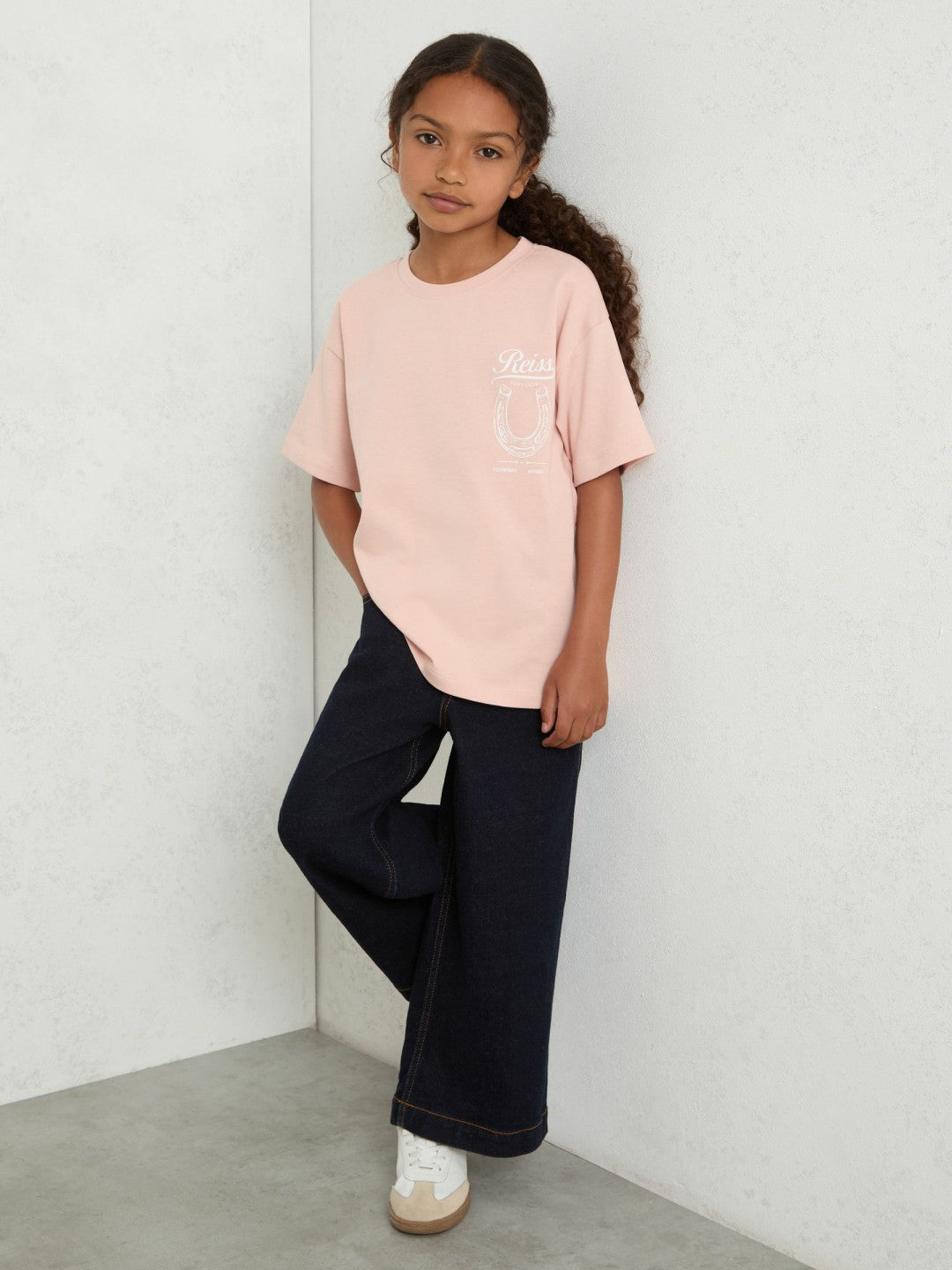 Cotton Pony Club Print T-Shirt in Pink | Reiss Near Me