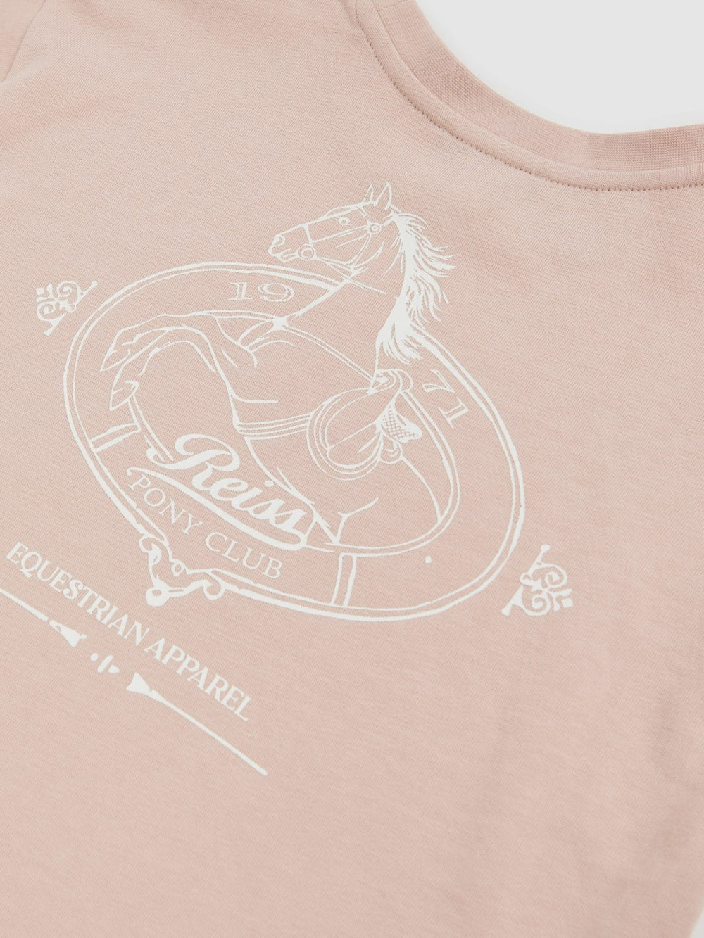 Cotton Pony Club Print T-Shirt in Pink | Reiss Near Me