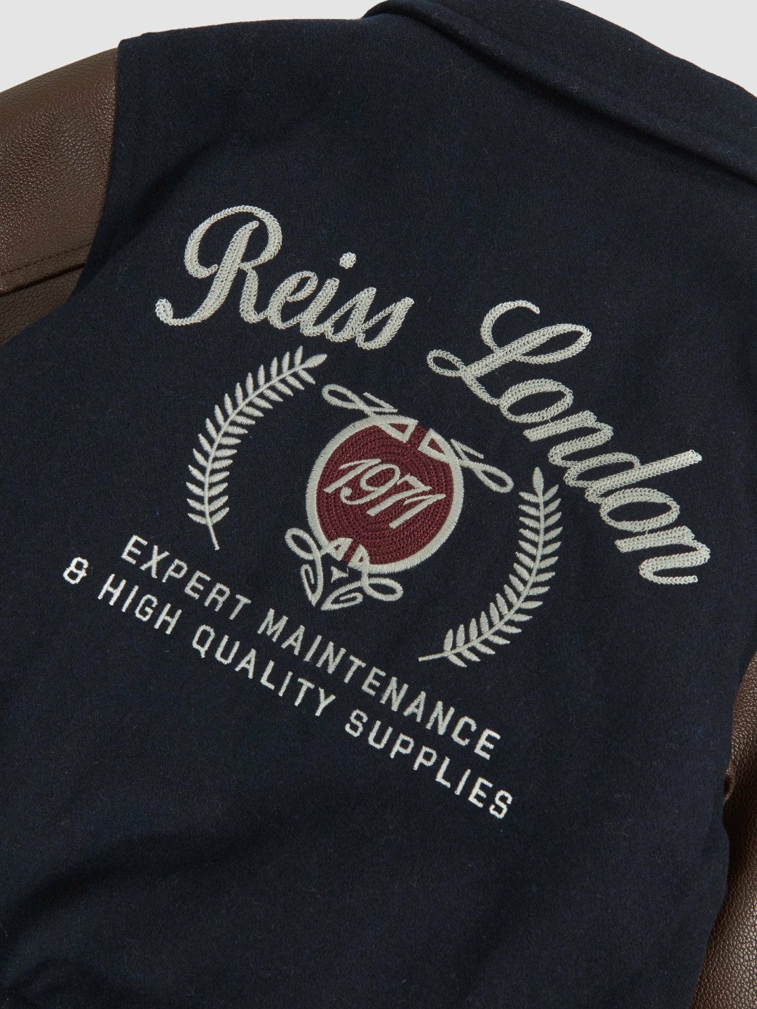 3-9 yrs Motor Cars Press-Stud Bomber Jacket in Navy/Brown | Reiss Near Me