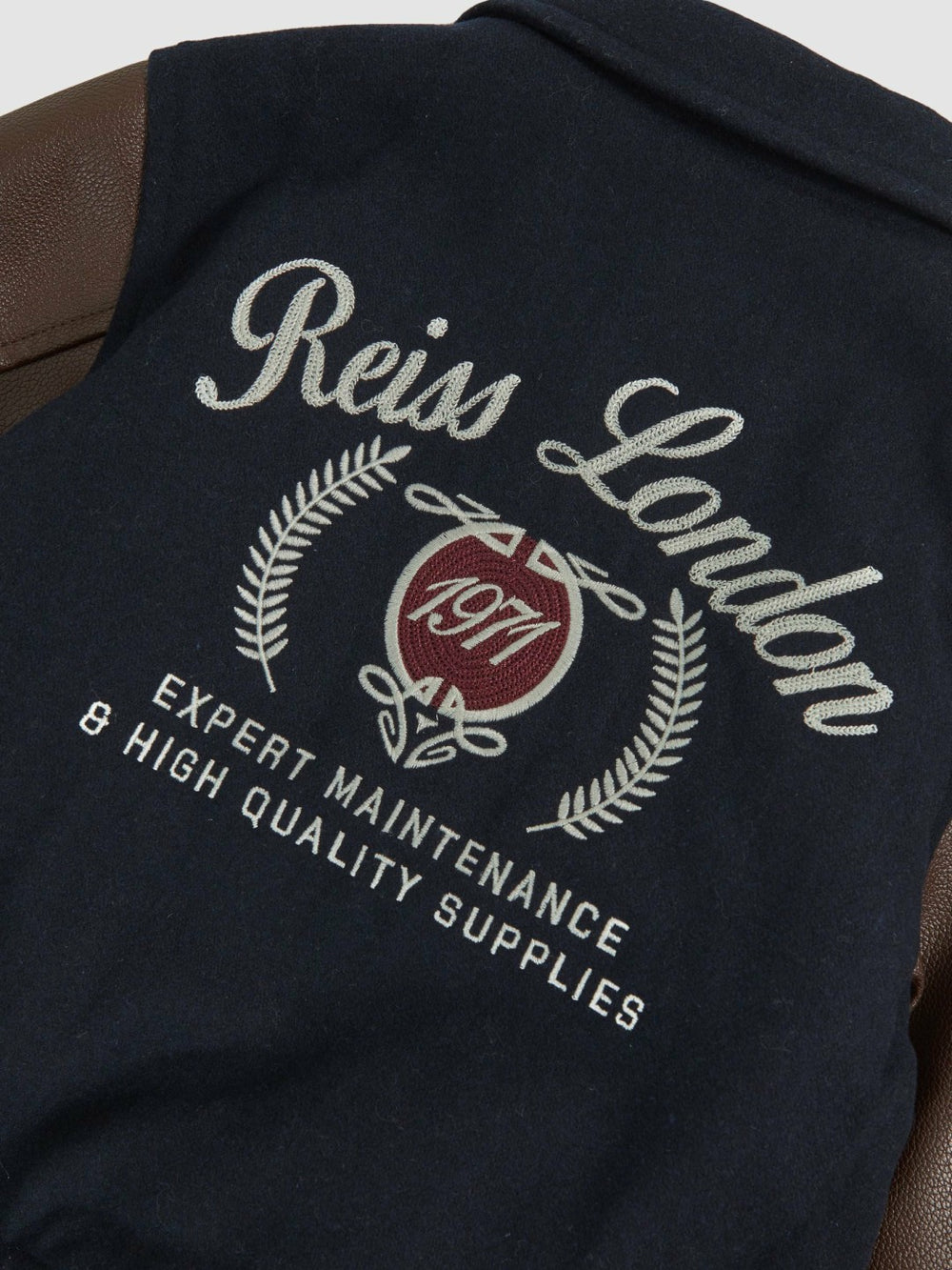 3-9 yrs Motor Cars Press-Stud Bomber Jacket in Navy/Brown | Reiss Near Me