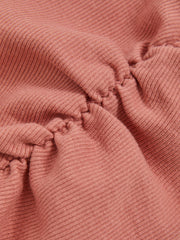 9-13 yrs Cotton Ruched Long-Sleeve T-Shirt with Stretch in Rose | Reiss Near Me