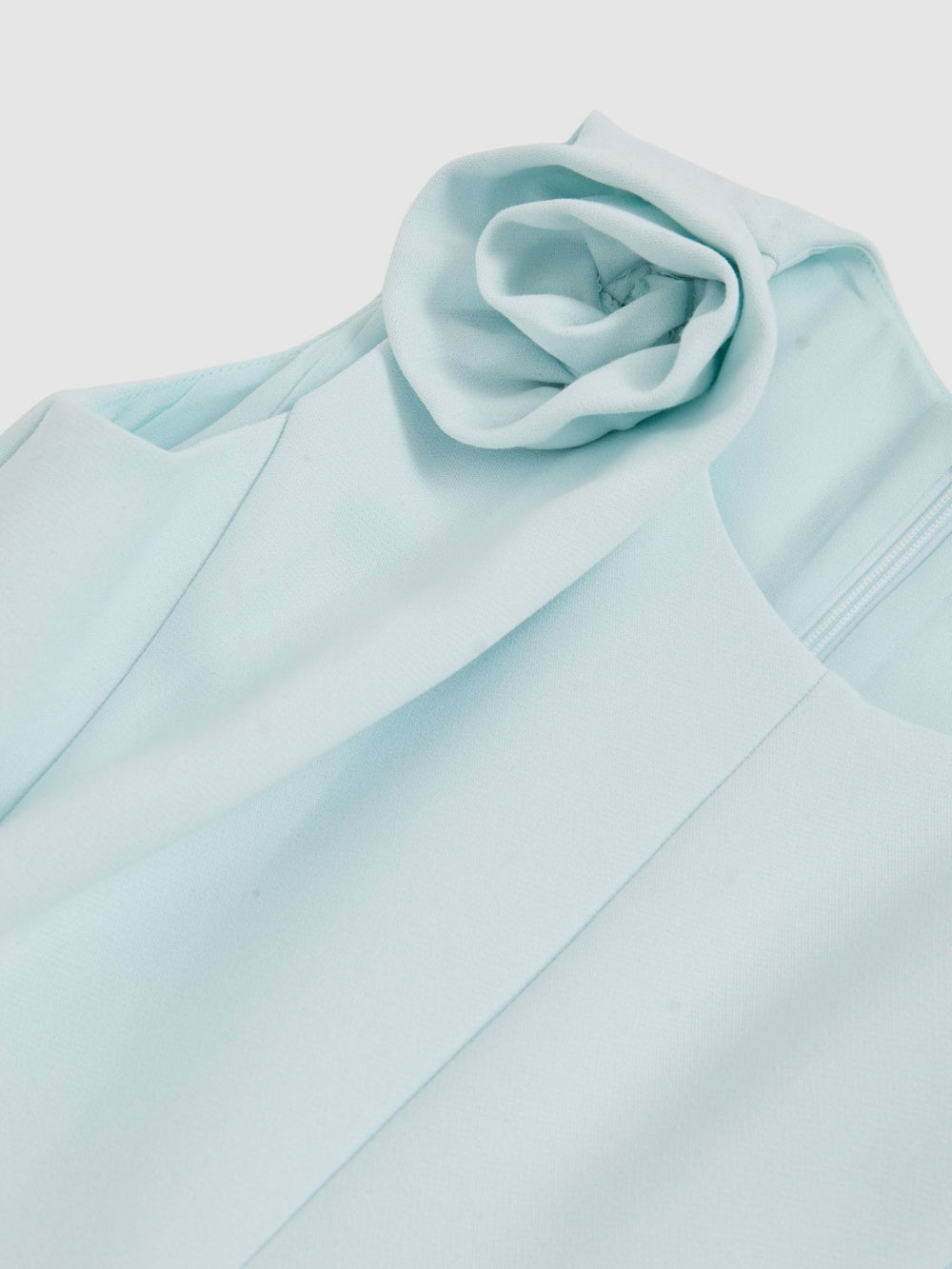 13-14 yrs Flower-Detail Fit-And-Flare Dress in Blue | Reiss Onsale